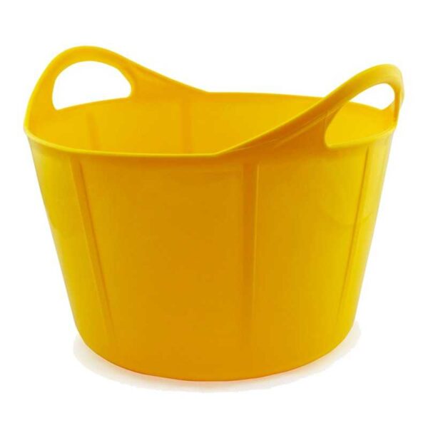 Cubo flexible Tattini amarillo de 17 litros