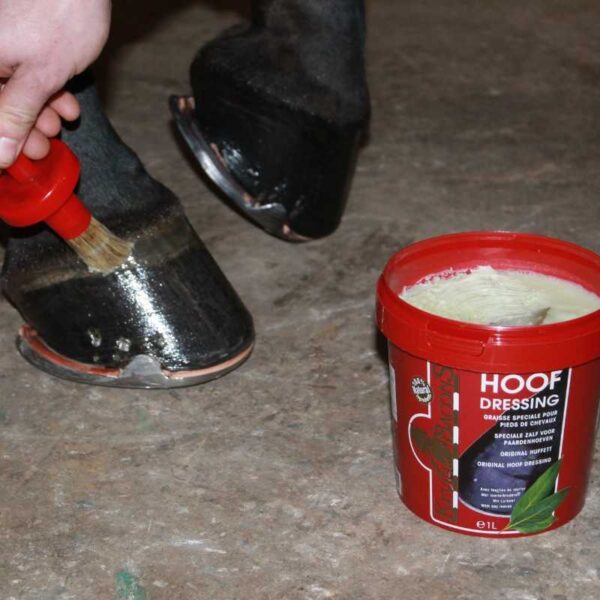 Aplicación de Hoof Dressing Original con pincel no incluido