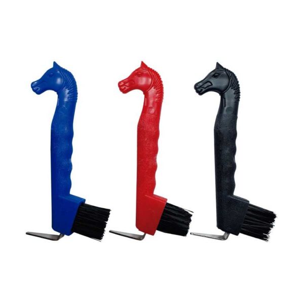 Limpiacascos con cabeza de caballo en colores de muestra