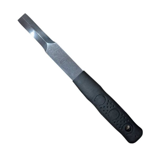 Cuchilla Blacksmith A01076 de doble filo curvado con mango de goma