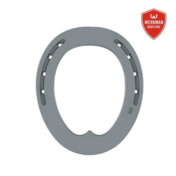 Vista del modelo Herradura Werkman Eggbar anterior de 8 mm
