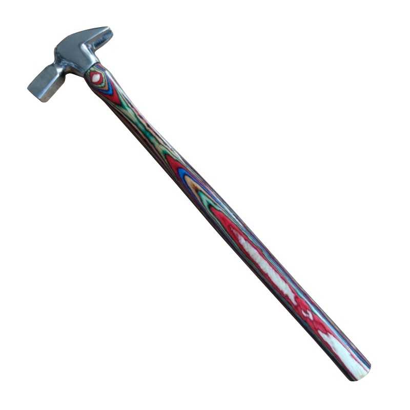 Martillo Bassoli con imán y mango de madera multicolor