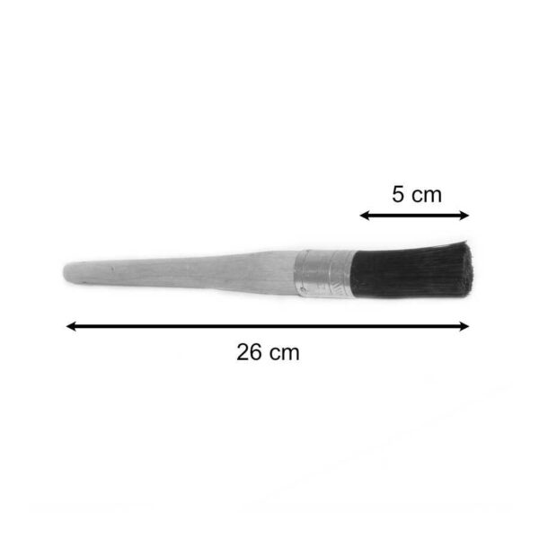 Esquema de brocha de 26 cm y cerdas de 5 cm