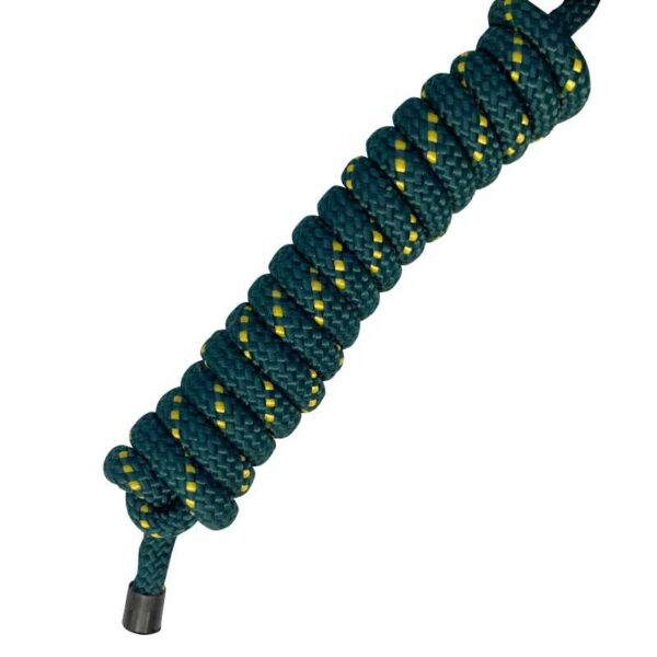 Cabezada de nudos Full con ramal incorporado — verde-amarillo