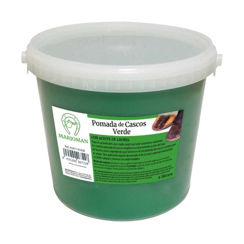 Envase de pomada verde Marjoman de5litros