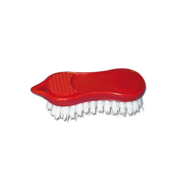 Cepillo limpiacascos Bümag de cuerpo rojo texturado