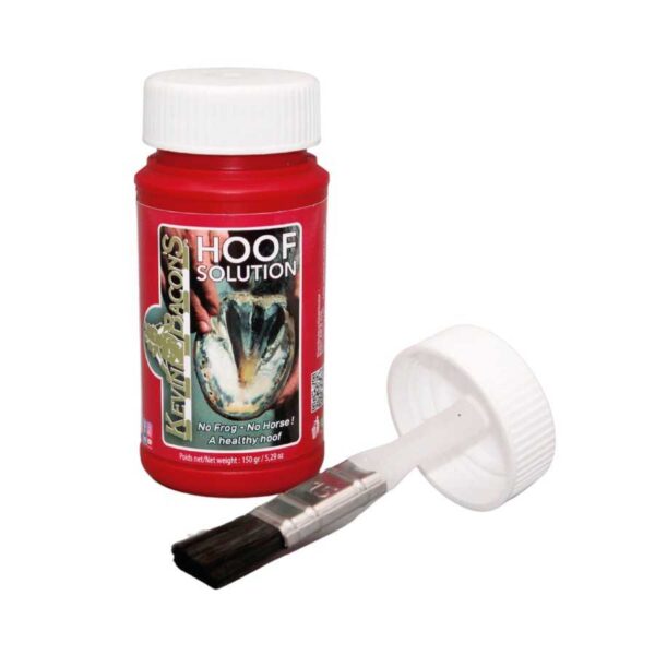 Frasco Hoof Solution con pincel en el tapón