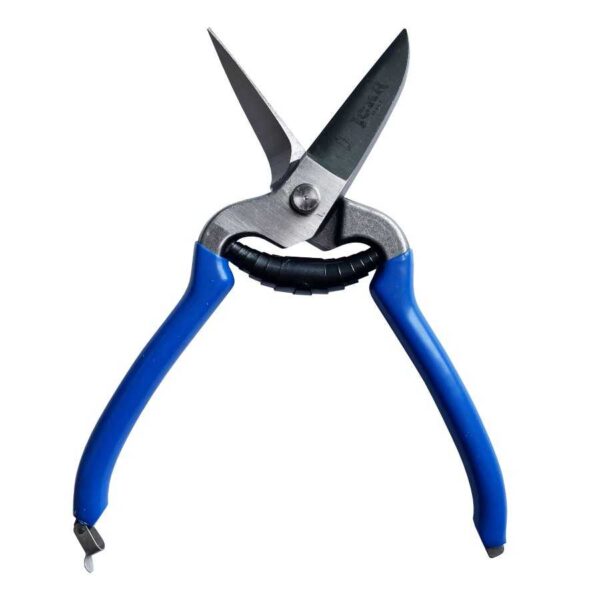 Tijeras Icar para zurdos con mangos azules