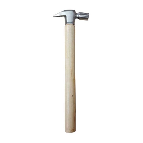 Martillo de cabeza redonda con mango de madera