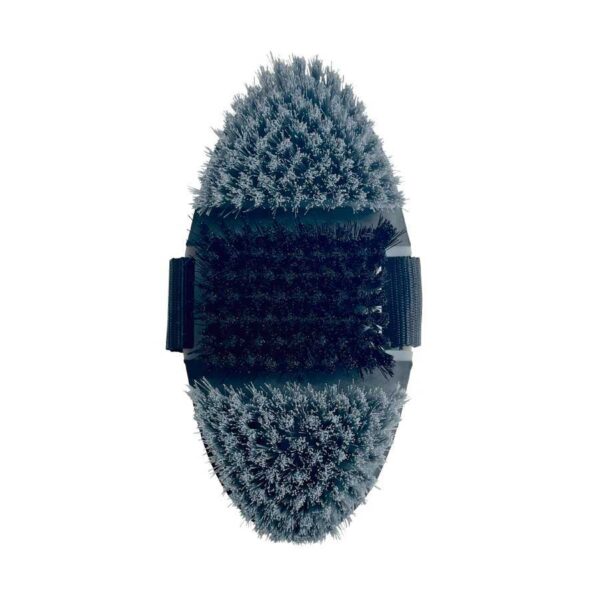 Cerdas de la bruza flexible negra y gris