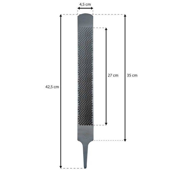 Esquema Save Edge con total de 42,5 cm y cuerpo nominal de 35 cm