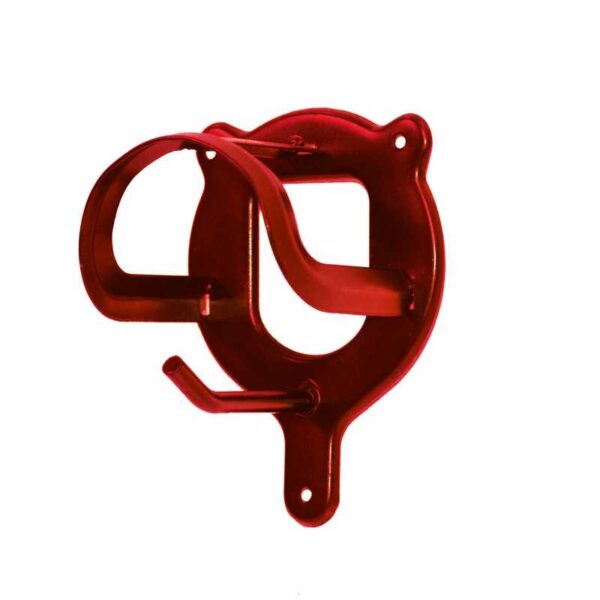 Percha de brida Tattini roja con gancho inferior
