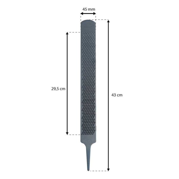 Esquema del cuerpo Silver Bullet Proline de 43 cm