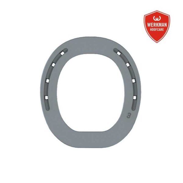 Vista del modelo Herradura Werkman Straightbar de 8 mm