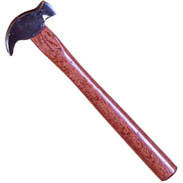 Martillo pulido de cara cuadrada con mango de madera