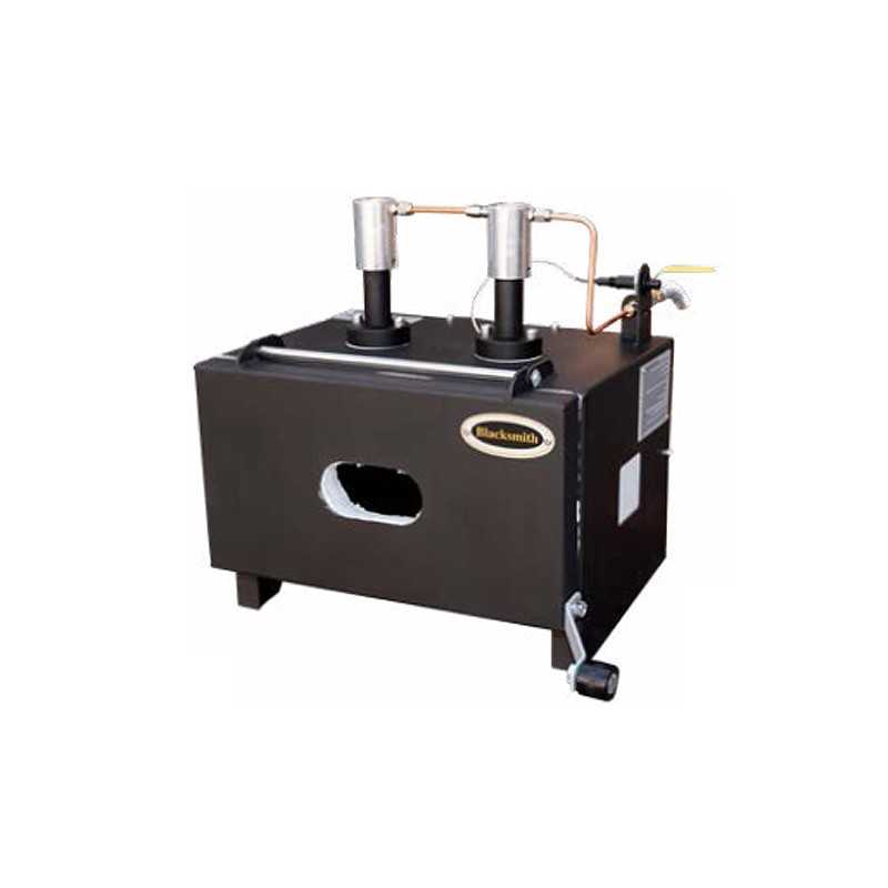 Fragua Blacksmith Basic con dos quemadores verticales