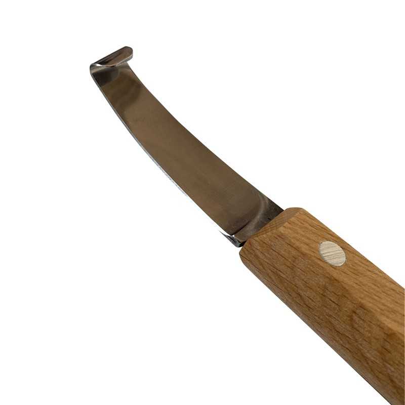 Detalle del extremo de la hoja de la legra Mustad