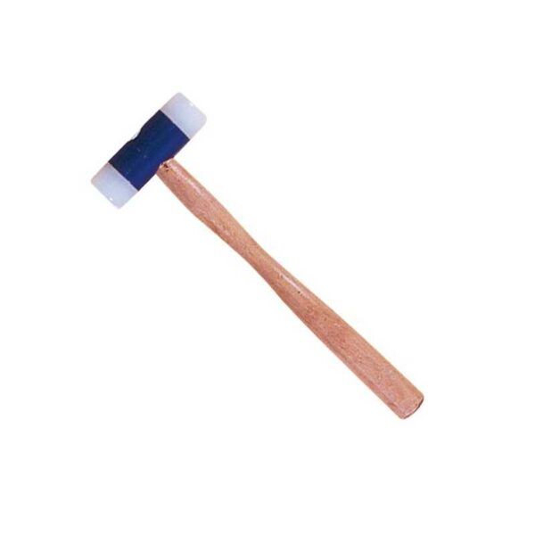 Martillo de nailon con mango de madera