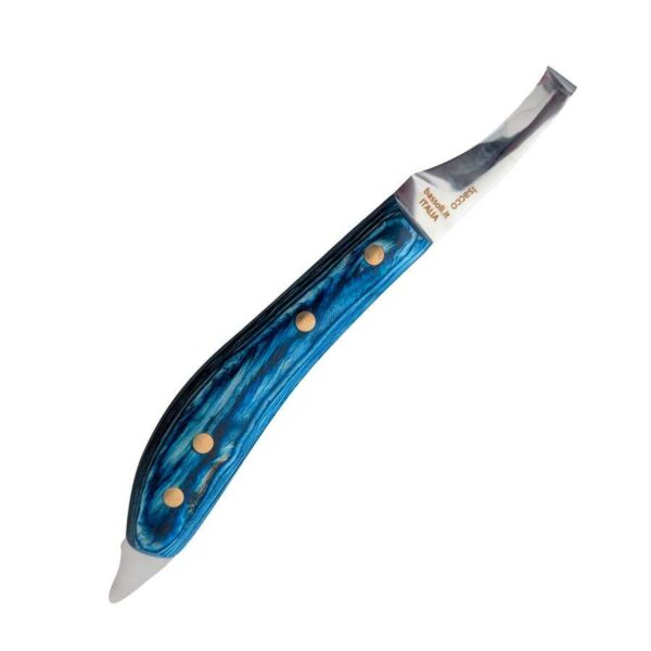 Legra Bassoli Isacco de corte izquierdo con mango azul