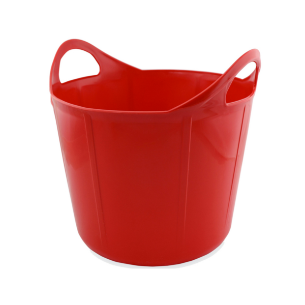 Cubo flexible Tattini rojo de 28 litros