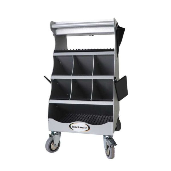 Carro Blacksmith con tres estantes compartimentados